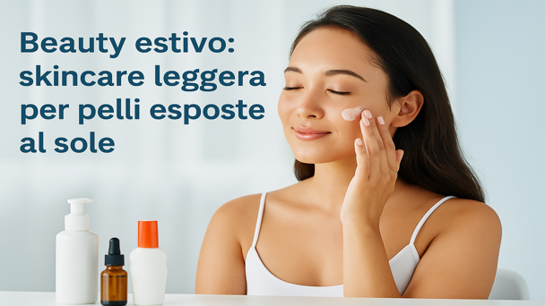 Beauty estivo: skincare leggera per pelli esposte al sole