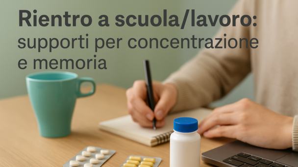 Rientro a scuola/lavoro: supporti per concentrazione e memoria