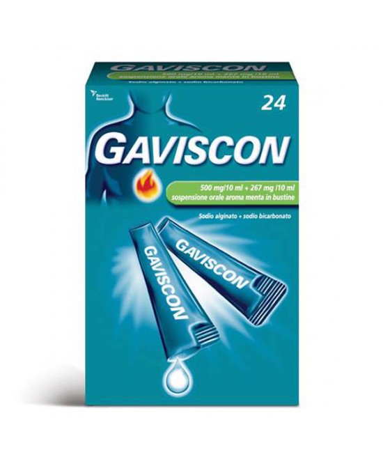GAVISCON*24BUST 500+267MG/10ML - Farmadott.it