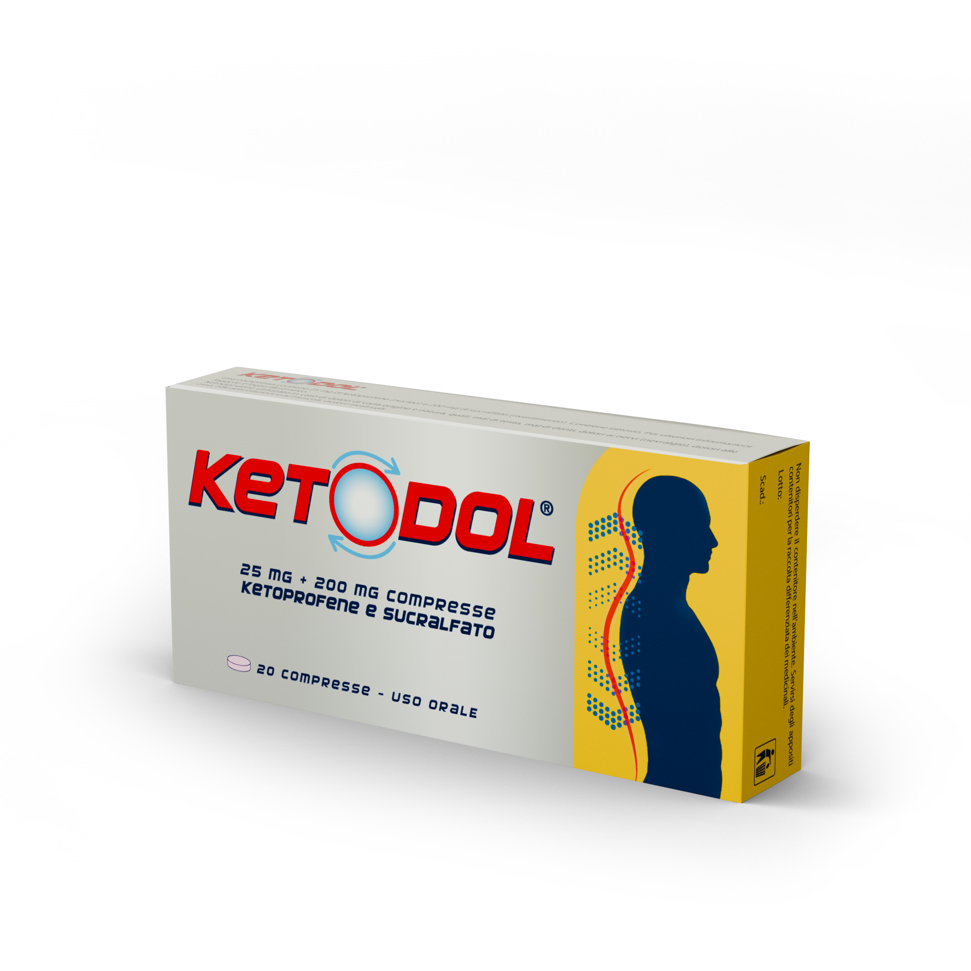KETODOL*20CPR 25MG+200MG - Farmadott.it