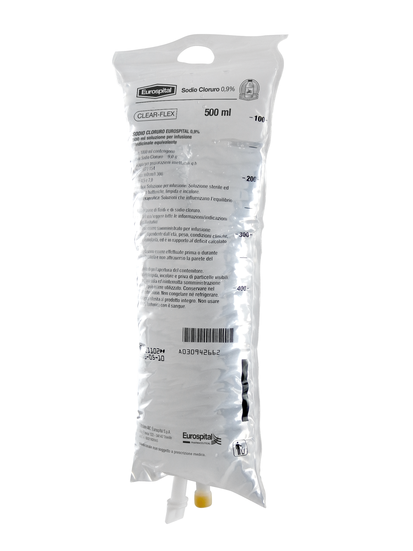 SODIO CLORURO EUROS*0,9% 500ML - Farmadott.it
