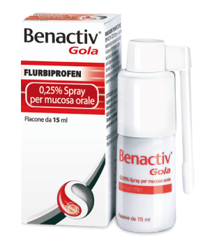 BENACTIV GOLA*SPRAY 15ML 0,25% - Farmadott.it