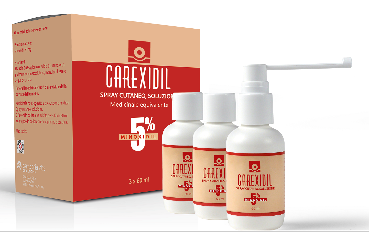 CAREXIDIL*3FL SOLUZ CUT 60ML5% - Farmadott.it