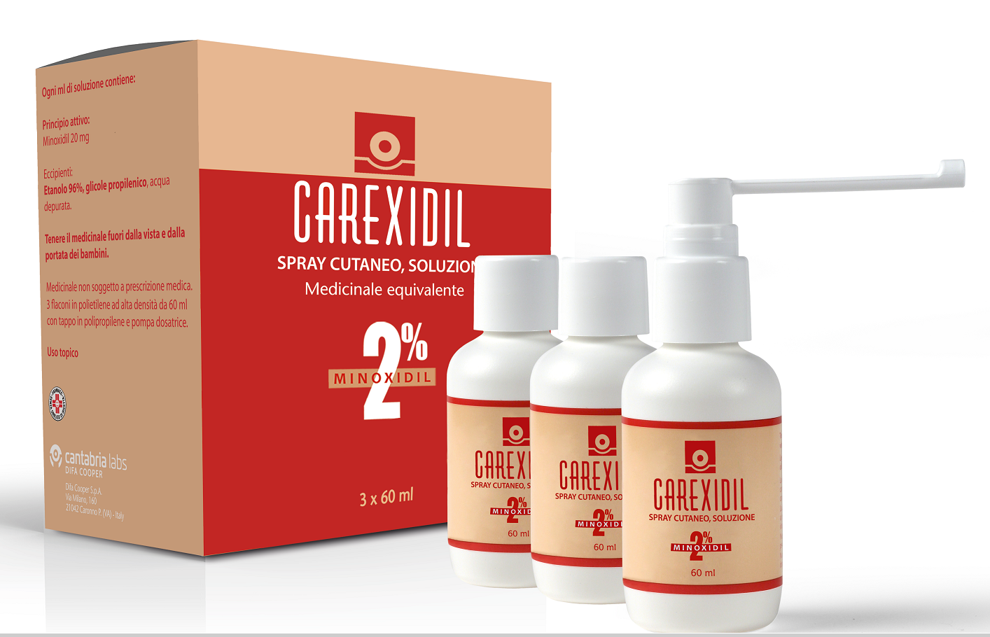 CAREXIDIL*3FL SOLUZ CUT 60ML2% - Farmadott.it