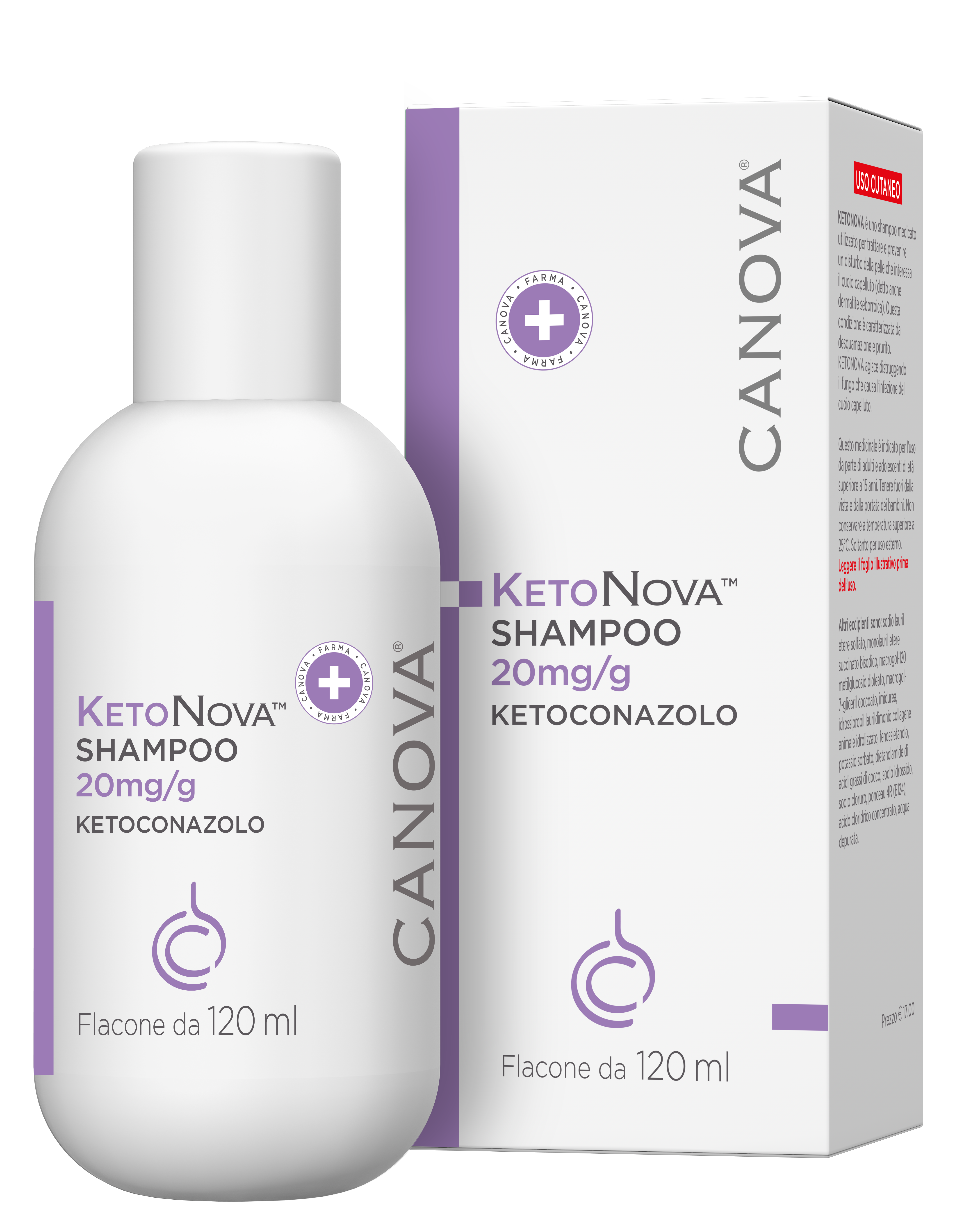 KETONOVA*SHAMPOO 120ML 20MG/G - Farmadott.it