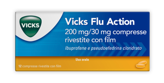 VICKS FLU ACTION*12CPR200+30MG - Farmadott.it