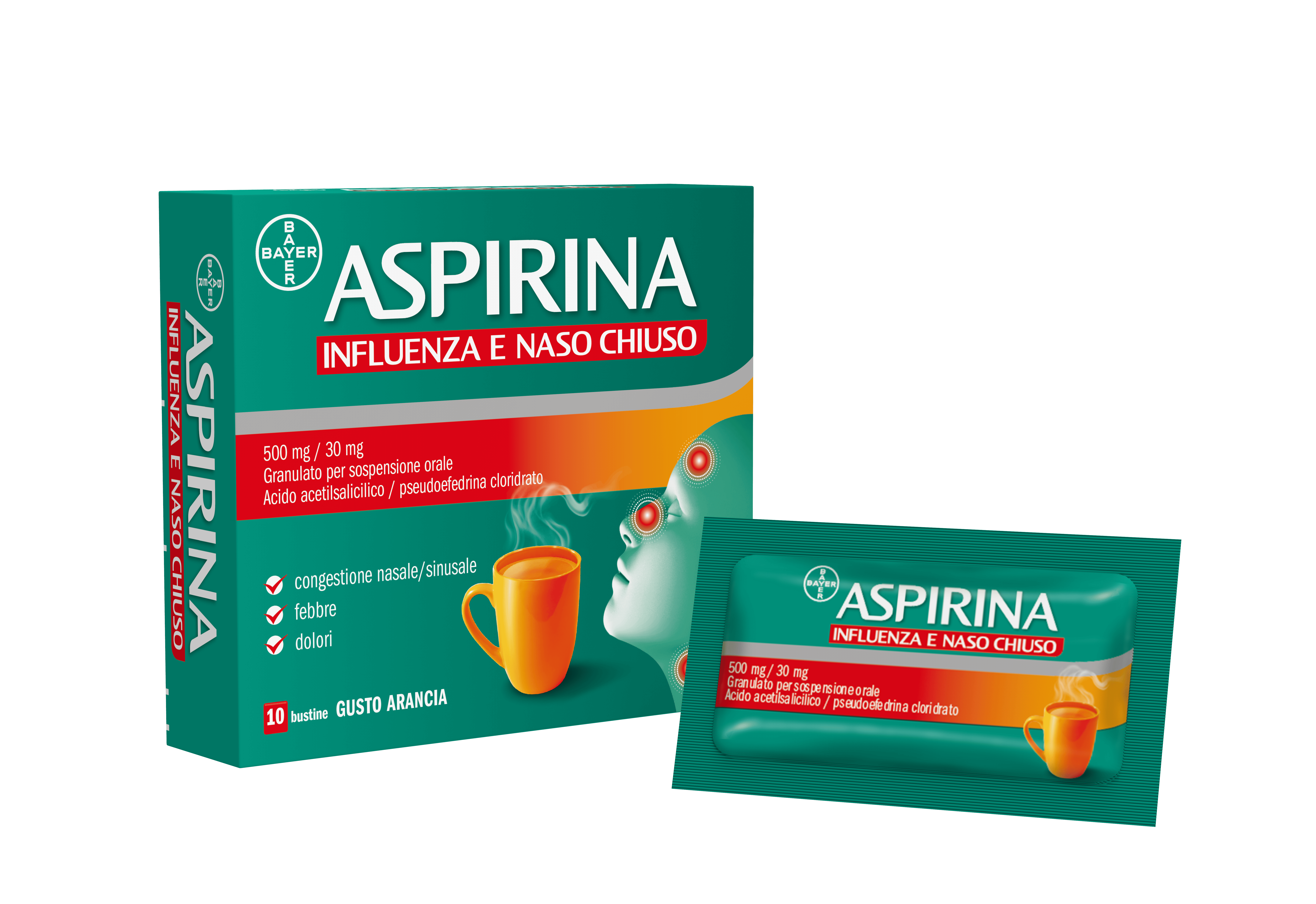 ASPIRINA INFLUENZA E NASO C*10 - Farmadott.it
