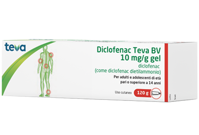 DICLOFENAC TEVA*GEL120G 10MG/G - Farmadott.it