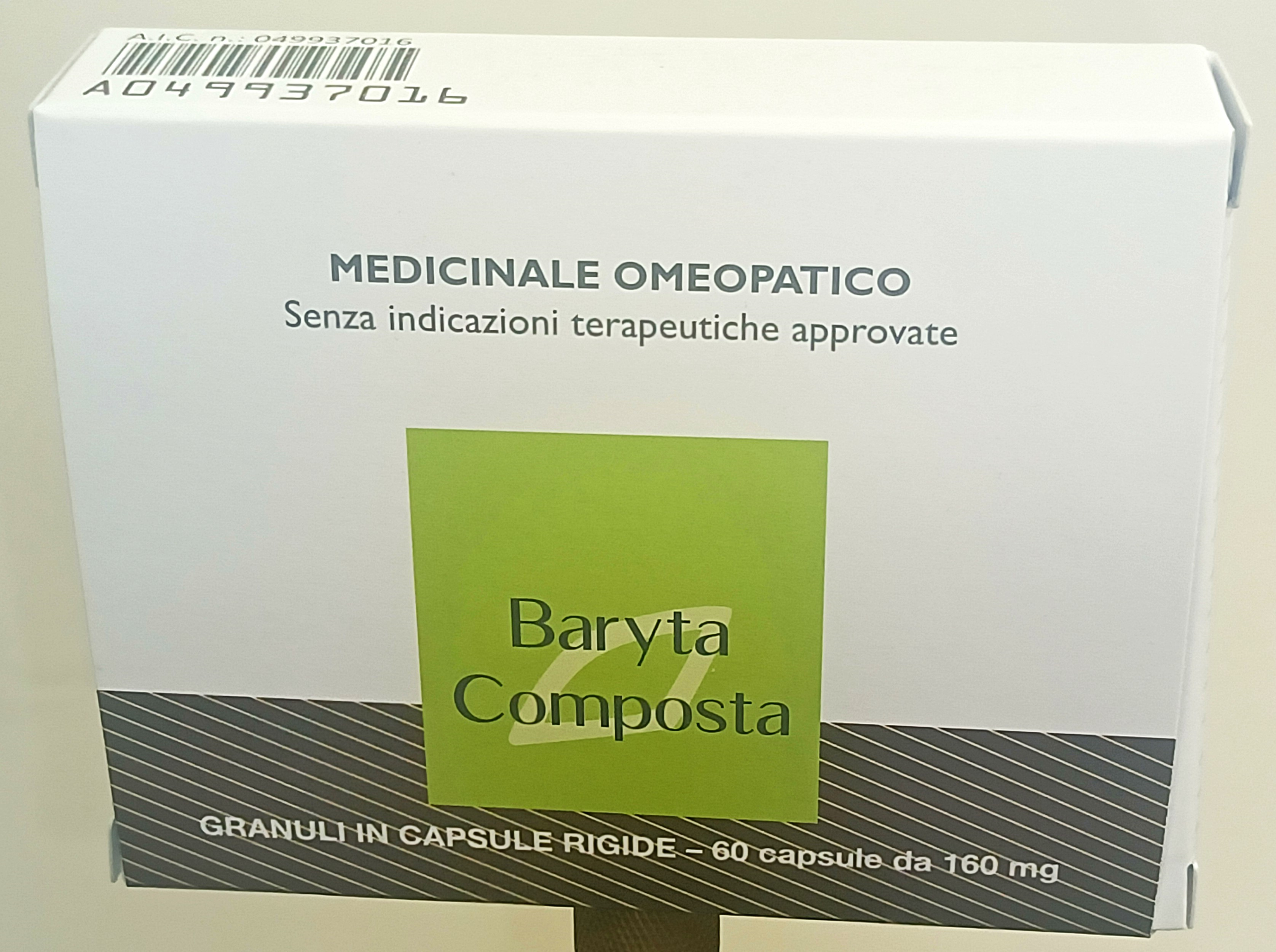 BARYTA COMPOSTA*60CPS 160MG - Farmadott.it