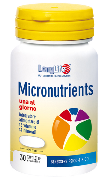 LONGLIFE MICRONUTRIENTS 30 TAVOLETTE RIVESTITE - Farmadott.it