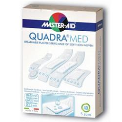 CEROTTO MASTER-AID QUADRA DERMOATTIVO FORMATI ASSORTITI 40 PEZZI - Farmadott.it