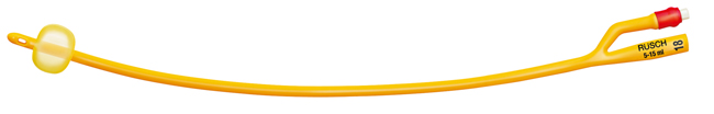 CATETERE FOLEY A MEDIA PERMANENZA  RUSCH GOLD PLUS A 2 VIE IN SILKOLATEX LATTICE-SILICONE PER ADULTO CH18 LUNGHEZZA 40 CM PUNTA CILINDRICA A 2 FORI PALLONCINO 30-50 ML 1 PEZZO - Farmadott.it
