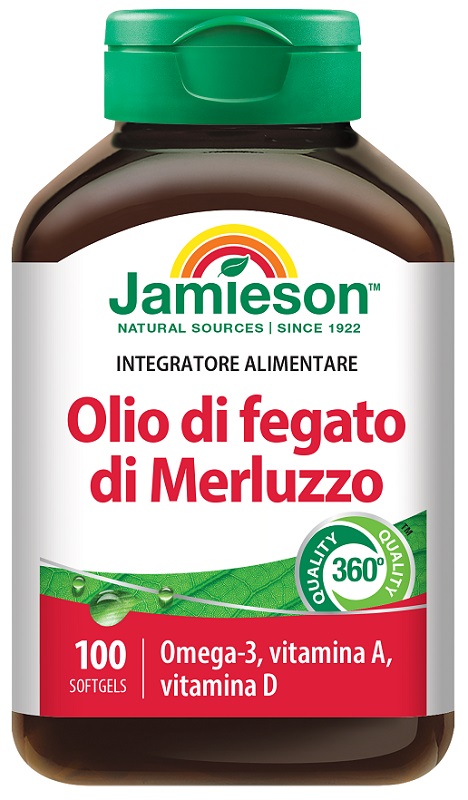 JAMIESON OLIO DI FEGATO DI MERLUZZO 100 PERLE - Farmadott.it