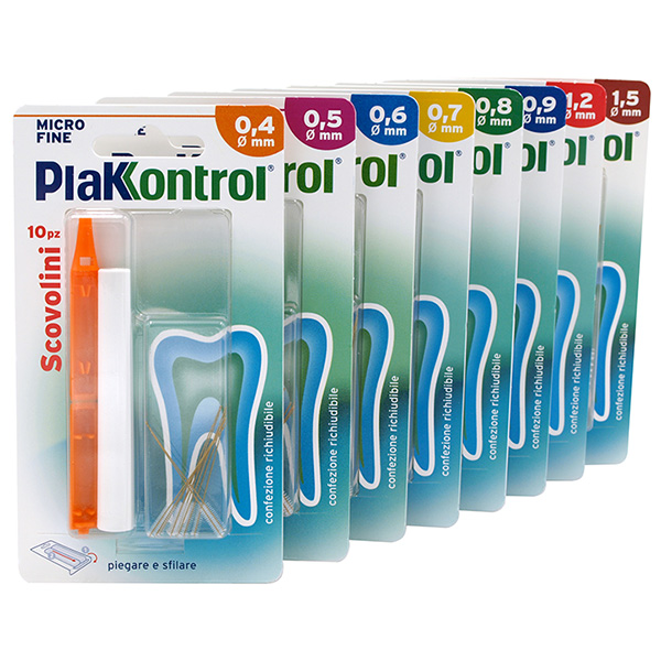 PLAKKONTROL MINIGRIP SCOVOLINO 0,7 MM 10 PEZZI - Farmadott.it