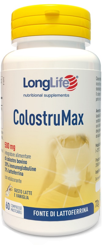 LONGLIFE COLOSTRUMAX 60 COMPRESSE MASTICABILI - Farmadott.it
