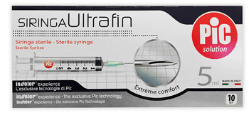 SIRINGA PIC ULTRAFINE 5 ML AGO 14 10 PEZZI - Farmadott.it