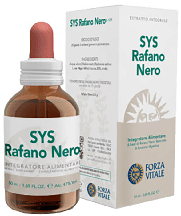 SYS RAFANO NERO GOCCE 50 ML - Farmadott.it