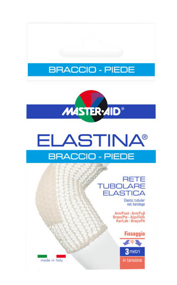 RETE TUBOLARE ELASTICA IPOALLERGENICA MASTER-AID ELASTINA BRACCIO/PIEDE 3 MT IN TENSIONE CALIBRO 4 CM - Farmadott.it