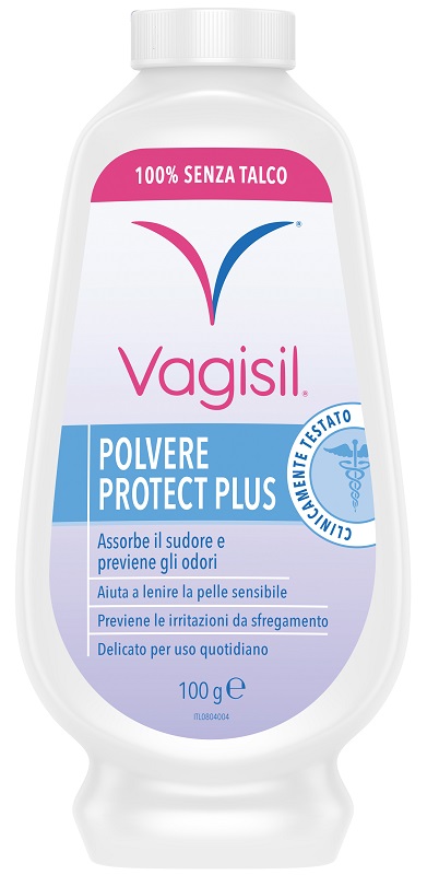 VAGISIL POLVERE PROTECT PLUS IGIENE FEMMINILE 100 G - Farmadott.it