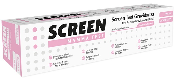 SCREEN TEST ORMONE HCG GRAVIDANZA NELL'URINA SCREEN TEST HCG 1 PEZZO - Farmadott.it