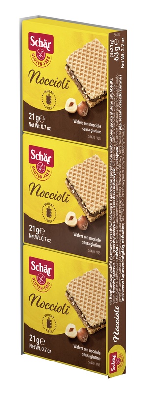SCHAR NOCCIOLI' WAFERS CON NOCCIOLE 3 PEZZI DA 21 G - Farmadott.it