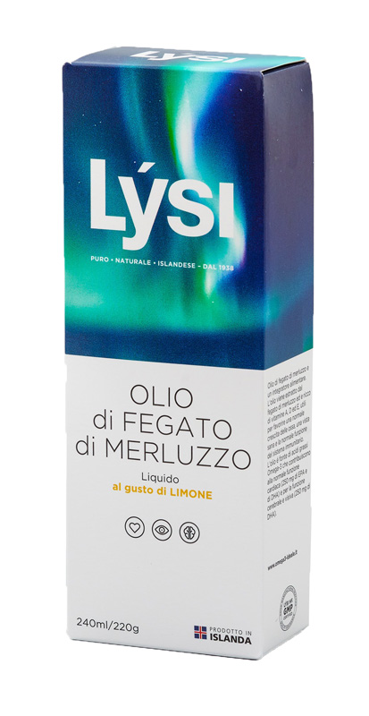 LYSI OLIO FEGATO MERLUZZO LIMONE 240 ML - Farmadott.it