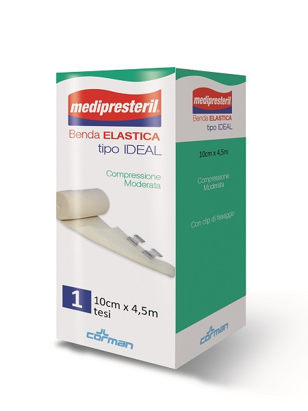BENDA ELASTICA MEDIPRESTERIL IDEAL COMPRESSIONE MODERATA M4,5X10CM TESI - Farmadott.it