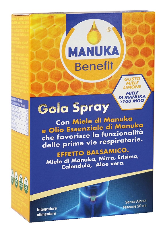 MANUKA BENEFIT GOLA SPRAY 20 ML - Farmadott.it