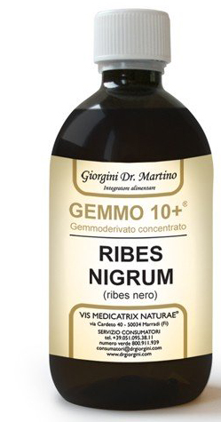 GEMMO 10+ RIBES NERO 500 ML LIQUIDO ANALCOLICO - Farmadott.it