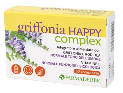 GRIFFONIA HAPPY COMPLEX 30 COMPRESSE - Farmadott.it