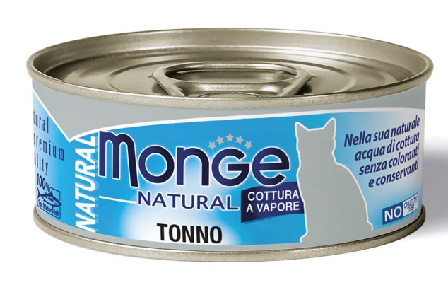 MONGE NATURAL QUALITY GATTO MONGE NATURAL TONNO DELL'ATLANTICO 80 G - Farmadott.it