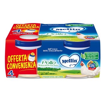 MELLIN OMOGENEIZZATO POLLO 4X80 G - Farmadott.it