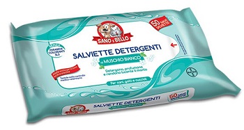 SANO E BELLO SALVIETTE DETERGENTI MUSCHIO BIANCO 50 PEZZI - Farmadott.it