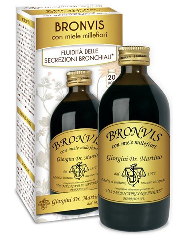 BRONVIS CON MIELE MILLEFIORI 200 ML - Farmadott.it