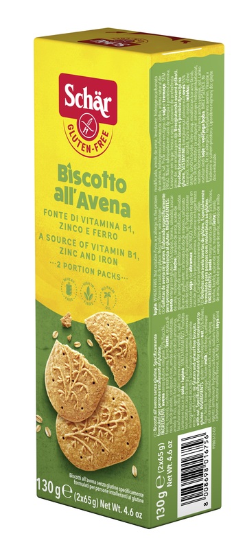 SCHAR BISCOTTI ALL'AVENA 2 BUSTE DA 65 G - Farmadott.it