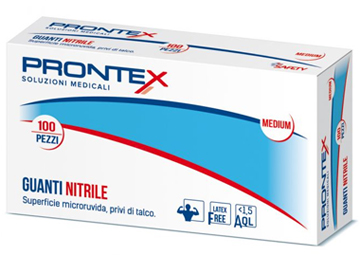 PRONTEX GUANTO IN NITRILE SENZA POLVERE PICCOLO 6/7 100 PEZZI - Farmadott.it