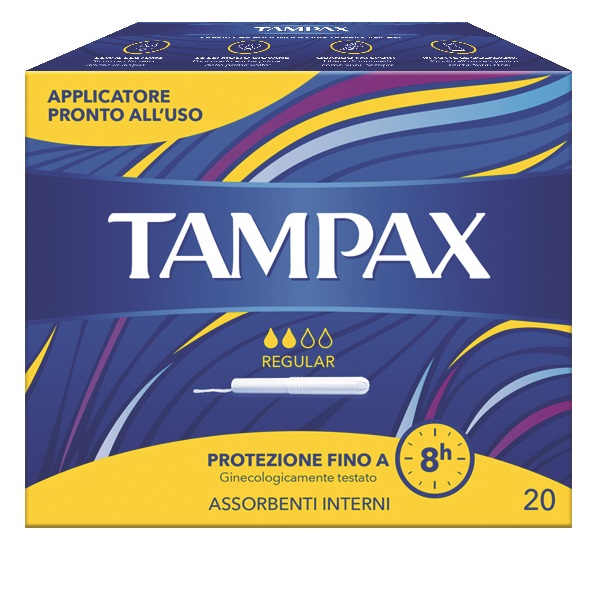 TAMPAX BLUE BOX REGULAR 20 PEZZI - Farmadott.it