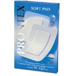 GARZA COMPRESSA PRONTEX SOFT PAD 10X12,5 6 PEZZI (5 TNT + 1 IMPERMEABILE AQUA PAD) - Farmadott.it