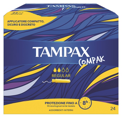 TAMPAX COMPAX REGULAR 24 PEZZI - Farmadott.it