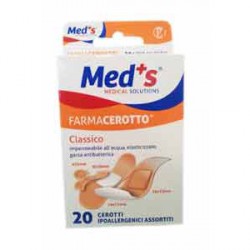 CEROTTO MEDS STRIP POLIURETANO IPOALLERGENICO CLASSICO ASSORTITI 20 PEZZI - Farmadott.it