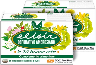ELISIR DEPURATIVO AMBROSIANO 80 COMPRESSE 21,20 G - Farmadott.it
