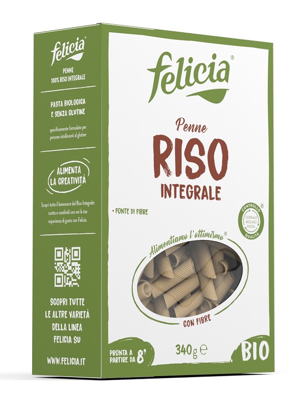 FELICIA BIO RISO INTEGRALE PENNE 340 G - Farmadott.it