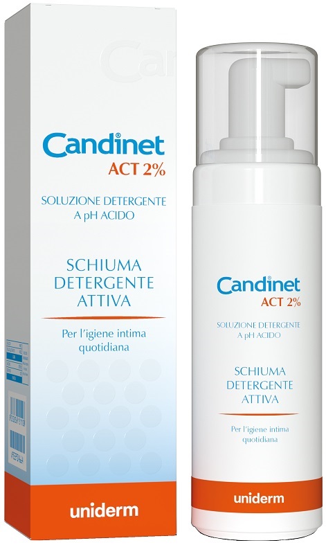 CANDINET ACT 2% SCHIUMA DETERGENTE ATTIVA 150 ML - Farmadott.it