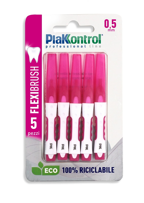 PLAKKONTROL SCOVOLINO INTERDENTALE FLEXI BRUSH05 BLISTER 5 PEZZI - Farmadott.it