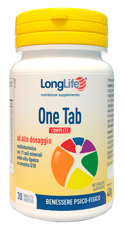 LONGLIFE ONE TAB COMPLETE 30 TAVOLETTE RIVESTITE - Farmadott.it