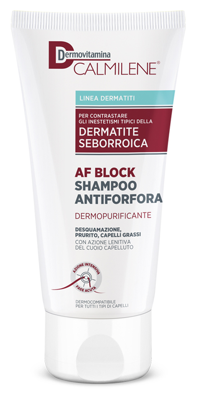 DERMOVITAMINA CALMILENE AF BLOCK SHAMPOO ANTIFORFORA DERMOPURIFICANTE DERMATITE SEBORROICA 200 ML - Farmadott.it