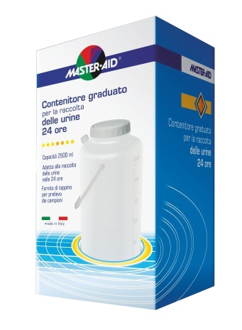 CONTENITORE RACCOLTA URINA MASTER-AID 24 H 2500 ML - Farmadott.it