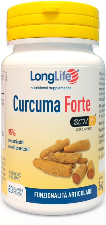 LONGLIFE CURCUMA FORTE 60 CAPSULE VEGETALI - Farmadott.it