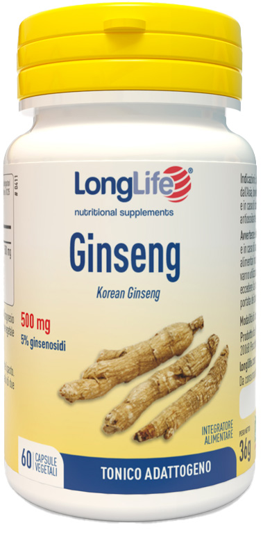 LONGLIFE GINSENG 5% 60 CAPSULE VEGETALI - Farmadott.it