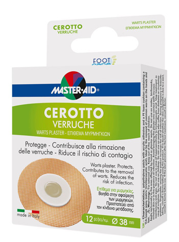 CEROTTO VERRUCHE MASTER-AID FOOTCARE 38 MM 12 PEZZI E3 - Farmadott.it